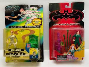 1990s Kenner  Batman Action Figures Including Talking Joker & Jungle Venom Poison Ivy (Both NIB)