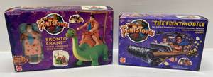 1990s Mattel The Flintstones The Flintmobile & Brono Crane (NIB)
