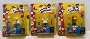 2002 Playmates The Simpsons  Action Figures Including Dolph, Kearney & Hans Moleman (NIB)