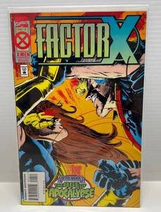 1995 Marvel Comics #4 Factor X  After Xavier Age Of Apocalypse X-Men (Cover Autographed By Artist (STEVE EPTING) With COA (In Protective Sleeve Carded)