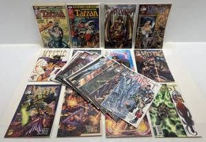 Misc. Comics Including Tarzan & More (In Protective Sleeves And Carded)