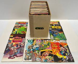 Half Box Of Misc. Comics Including Hawkman & More