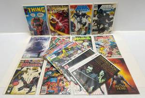 Misc. Comics Including The Thing & More (In Protective Sleeves And Carded)