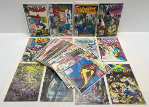 Misc. Comics Including Spiderman & More (In Protective Sleeves And Carded)