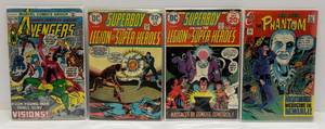 Misc. 20 Cent Comics Including The Phantom & More (In Protective Sleeves And Carded)