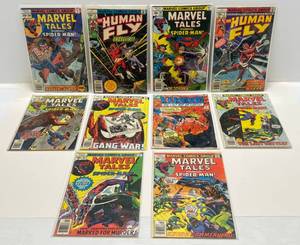 Misc. 35 Cent Comics Including The Human Fly & More (In Protective Sleeves And Carded)