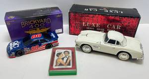Vintage LUX Brand Heavy Gauge Metal Car Sedan Friction (NIB & More