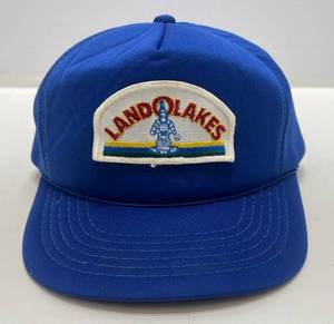 Vintage RARE Land O Lakes Snapback Hat (Retired Cancelled Indian Lady Logo)