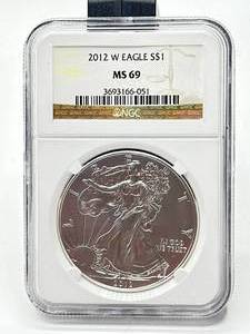2012-W 1oz Silver Eagle MS69