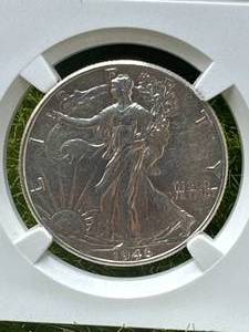 1946 Liberty Half Dollar AU Detail