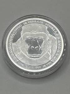 1oz .999 Silverback Silver Round
