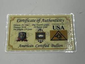 24kt Gold 14 Grain Bar