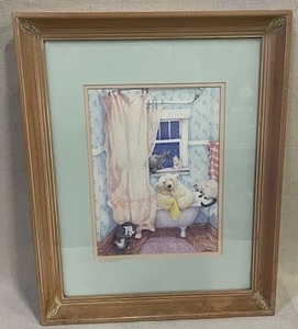 lot 2 image: Bathtime Companions - Barbara Stone -Polar bears