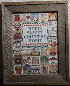 lot 36 image: Home Sweet Country Home Needlepoint.