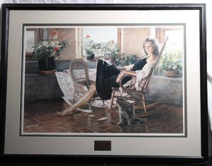 lot 62 image: Quiet Rapport, Steve Hanks print.