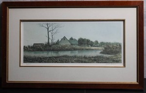 lot 71 image: Butler Brown framed, signed lithograph.