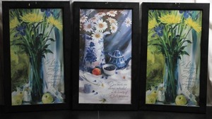lot 73 image: Set of 3 inspirational art (2 Ray Lesson, 1 Nancy Cockrell)