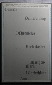 lot 75 image: Bible Print Style in a silver frame