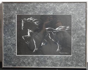 lot 85 image: Horse print by Nancy Chien-Erickson