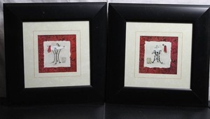 lot 88 image: Powder rooms contemporary art prints.