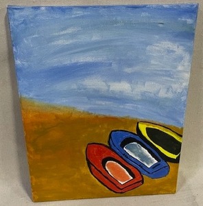 lot 22 image: 3 small boats neat water
