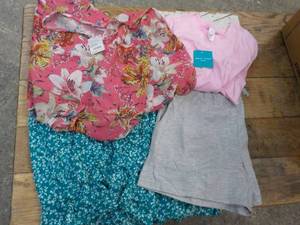 lot 39 image: Box of New with Tags Womens Clothes variety of sizes
