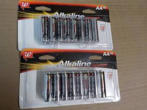 lot 73 image: 2 x 16 packs AA Alkaline Supercell Batteries 32 total