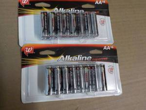 lot 74 image: 2 x 16 packs AA Alkaline Supercell Batteries 32 total