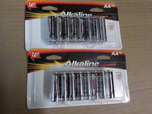lot 75 image: 2 x 16 packs AA Alkaline Supercell Batteries 32 total