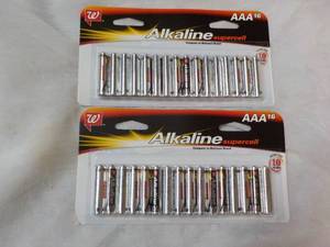 lot 81 image: 2 x 16 ct Alkaline Supercell AAA Batteries 32 total