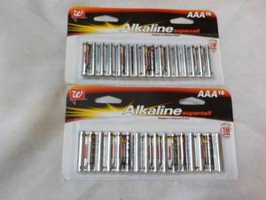 lot 84 image: 2 x 16 ct Alkaline Supercell AAA Batteries 32 total