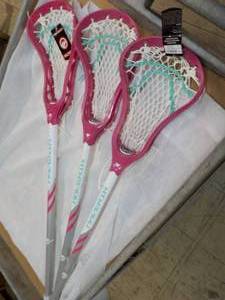 lot 87 image: 3 Lacrosse Maverik Sticks...