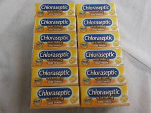 lot 153 image: 12 boxes Chloraseptic Warming Sore Throat Lozenges