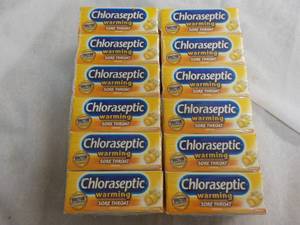 lot 154 image: 12 boxes Chloraseptic Warming Sore Throat Lozenges