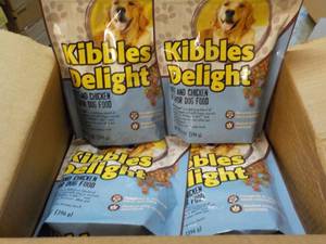 lot 172 image: 10 x 14 oz bags Kibbles Delight Dog Food
