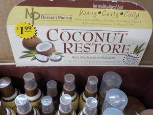 lot 179 image: Coconut Restore box of 37 Sample Products- 6 variety