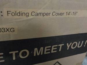 lot 181 image: Folding Camper Cover 14 ft- 16 ft