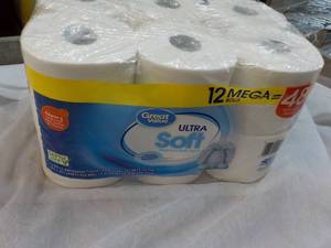 lot 184 image: 12 Mega Rolls Ultra Soft 2 Ply Toilet Paper
