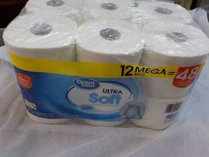 lot 185 image: 12 Mega Rolls Ultra Soft 2 Ply Toilet Paper