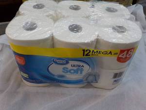 lot 186 image: 12 Mega Rolls Ultra Soft 2 Ply Toilet Paper