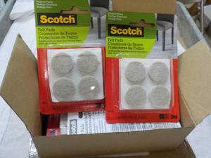 lot 189 image: 4 x 6 packs Scotch Felt Pads