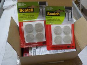 lot 190 image: 4 x 6 packs Scotch Felt Pads