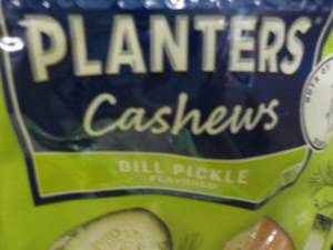 lot 212 image: 12 x 5 oz Bags Planters Cashews Dill Pickle best date 092023