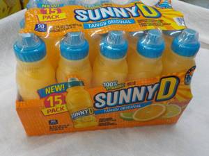 lot 230 image: 15 pack Sunny D Tangy Original 11.3 oz Bottles