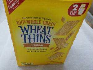 lot 236 image: 2 x 20 oz Bags Nabisco Wheat Thins