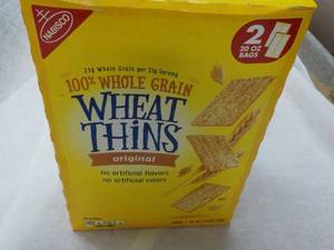 lot 237 image: 2 x 20 oz Bags Nabisco Wheat Thins
