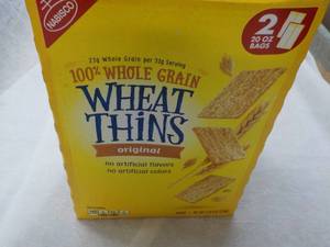 lot 238 image: 2 x 20 oz Bags Nabisco Wheat Thins