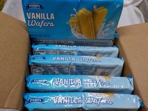 lot 239 image: 12 x 8 oz Pampa Vanilla Wafers 