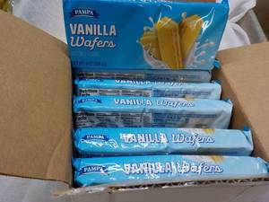lot 240 image: 12 x 8 oz Pampa Vanilla Wafers 