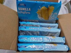 lot 241 image: 12 x 8 oz Pampa Vanilla Wafers 